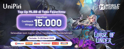 Promo Ramadan dari MLBB! Beli Voucher game UniPin di Toko Favoritmu, Dapatkan Bonus hingga 15.000 UniPin Credits!